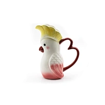 Lovebird Ceramic Water Jug, Romantic Bird-Shaped Pitcher, Valentine’s Day Tableware